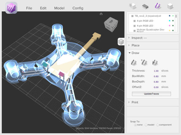 3D-Druck, gedruckte Elektronik, Voxel8, Autodesk Wire 3D 