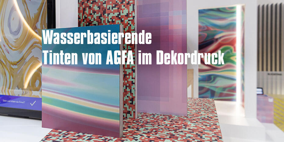 Agfa ist mit seinen wasserbasierenden Pigmenttinten bei der Firma Interprint erfolgreich vertreten