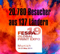 Fespa Global Print Expo München mit 20780 Besuchern