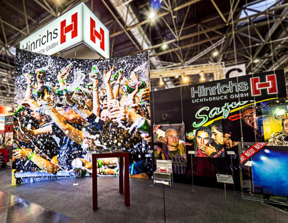 Der Hinrichs-Stand auf der Euroshop. .