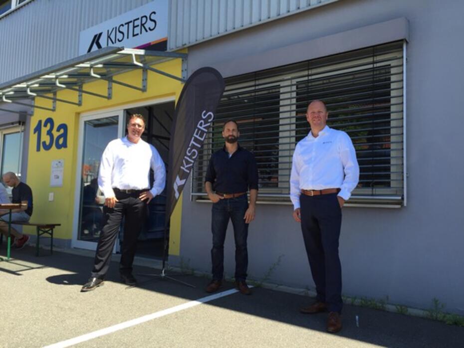 Von links: Rigte Groenbroek (Onyx), Friedrich Pfleiderer (Kisters) und Marc Verbeem (Onyx).