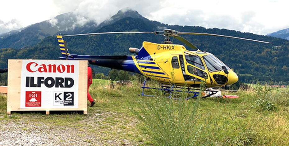 Mit dem Helikopter auf die Schattenbergschanze: der IPF 6100 von Canon