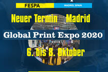 Fespa Global Print Expo Madrid: 6. bis 8. Oktober 2020