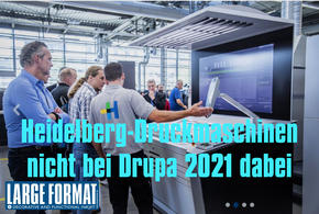 Heidelberg sagt die Teilnahme an der Drupa 2021 ab