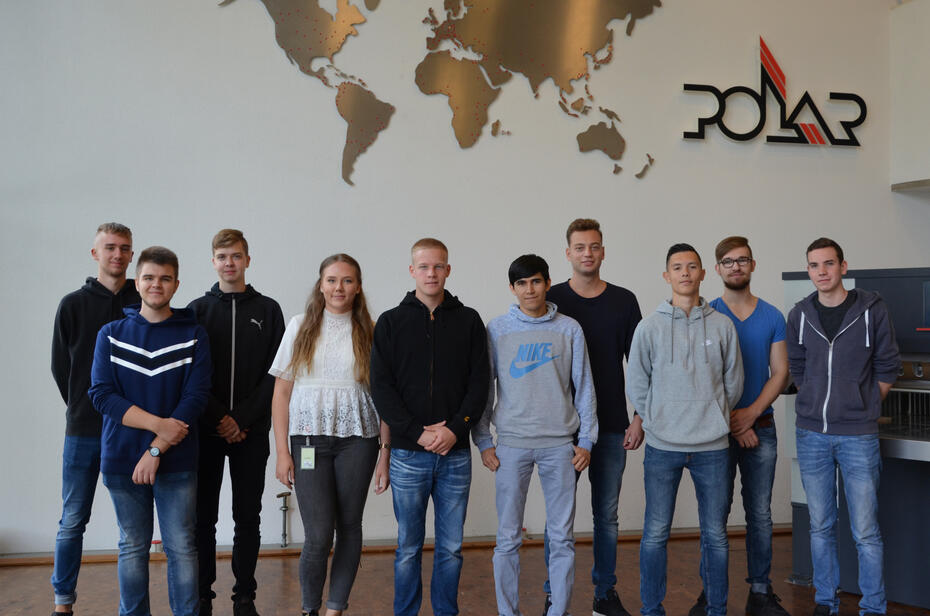 Polar-Mohr stellte zum Ausbildungsjahr 2017/18 acht Jugendliche ein. 
