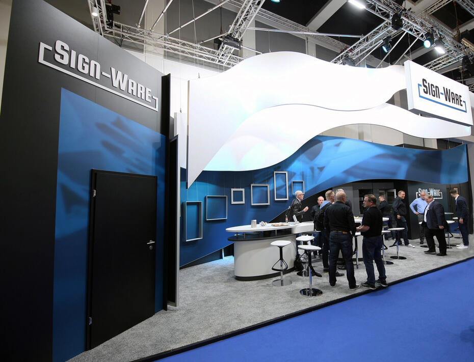 Beieindruckend: Der Messestand von Sign-Ware